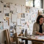 From freelancer to agency: a small creative studio team reviewing work together