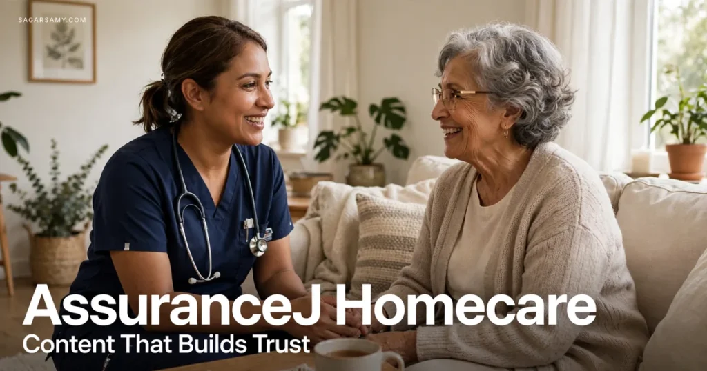 Instagram design case study for AssuranceJ Homecare Services, U.S. homecare provider.